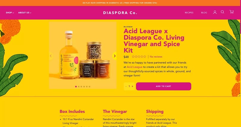 Diaspora is a DTC spice brand
