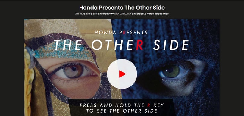 Honda Civic interactive video example