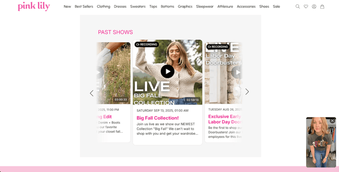 Pink Lily live shopping channel