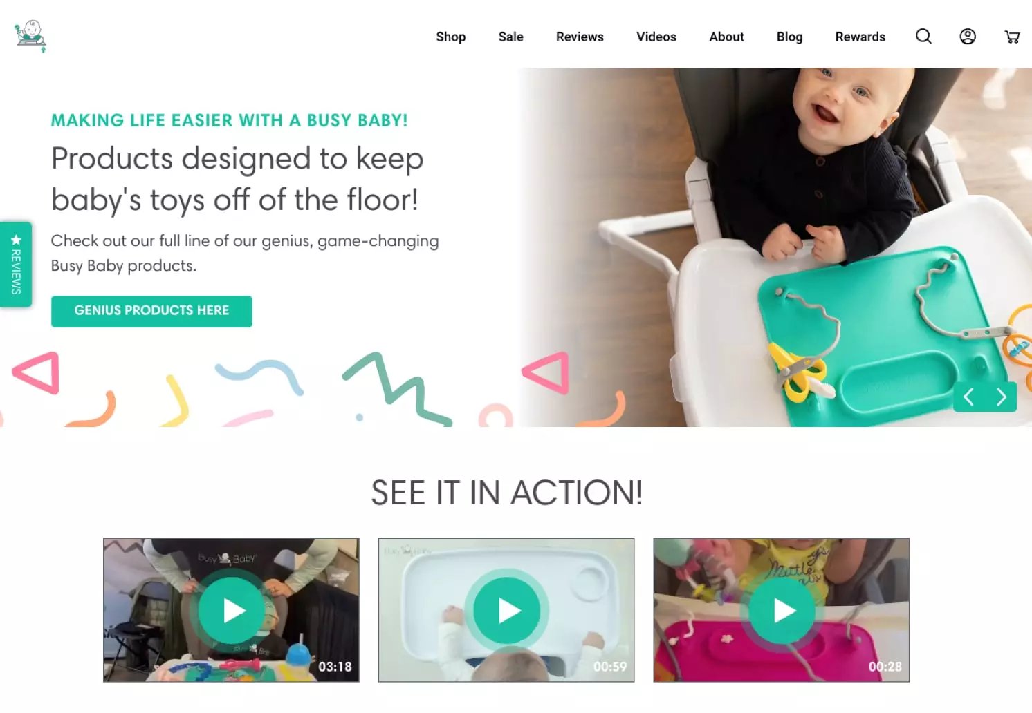 busy baby mat report on use case with Videowise shoppable videos
