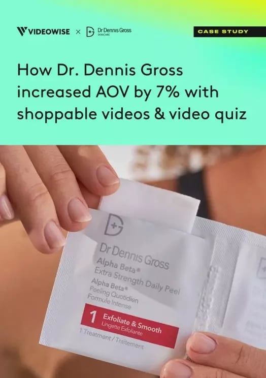 Shopify shoppable video Dr. Dennis Gross