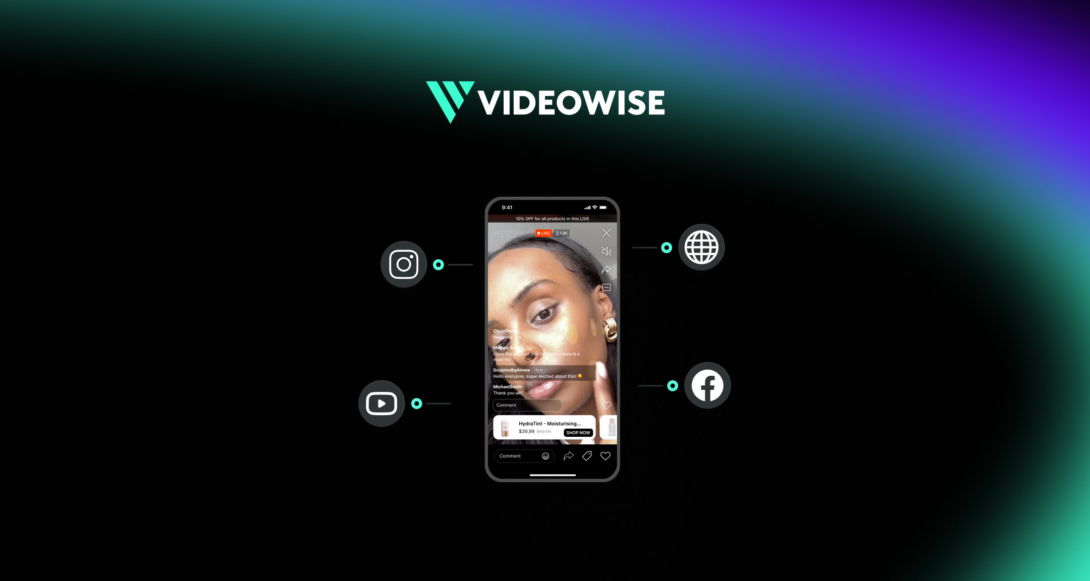 live shopping simulcasting on social media