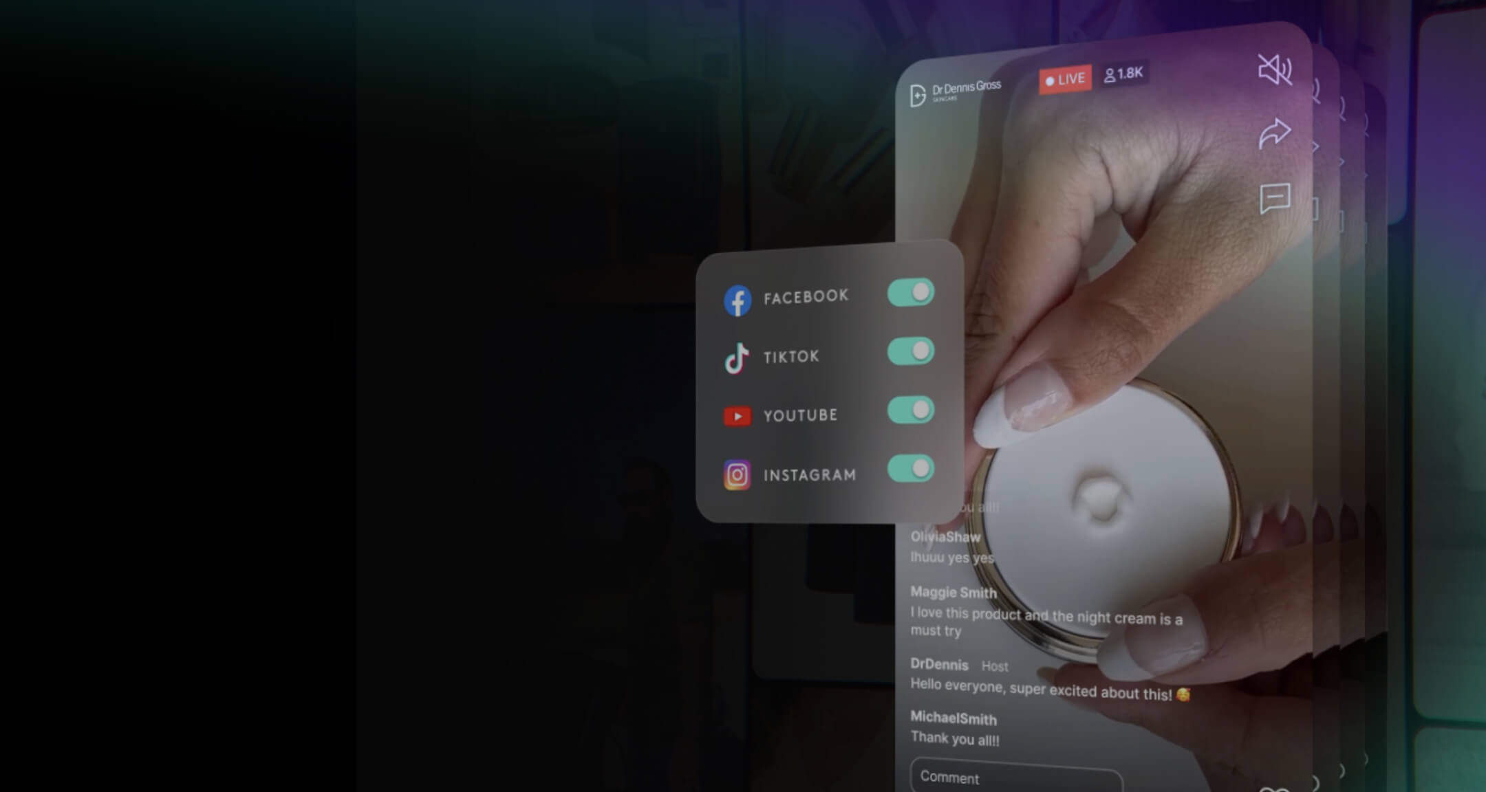 live shopping multichannel