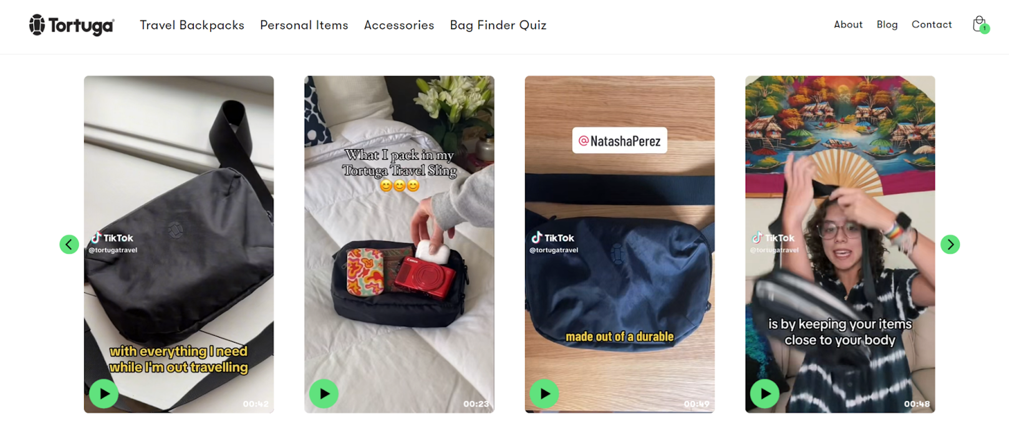 shoppable videos on product pages