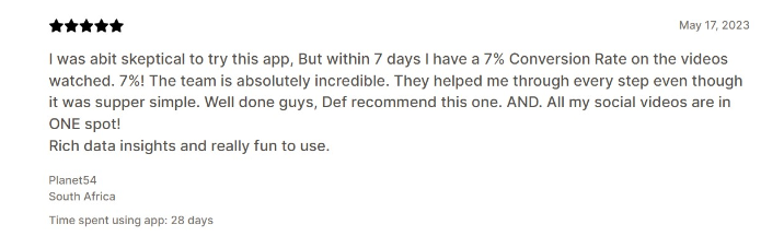 customer review Videowise